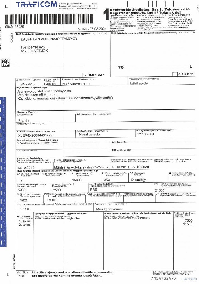 Cabeza tractora Scania R 164: foto 9