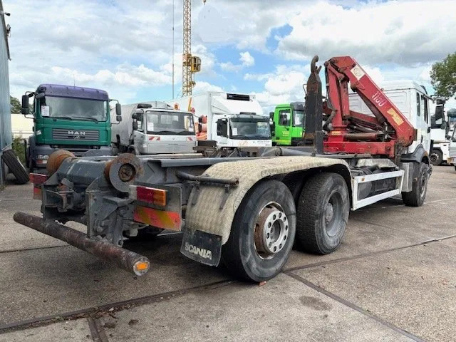 Mercedes-Benz SK 2527 6x2 HOOK-ARM SYSTEM WITH HMF CRANE (V6 ENGINE / ZF MANUAL GEARBOX / REDUCTION AXLE / STEEL SUSPENSION / P.T.O.) - Camión multibasculante, Camión grúa: foto 3 Mercedes-Benz SK 2527 6x2 HOOK-ARM SYSTEM WITH HMF CRANE (V6 ENGINE / ZF MANUAL GEARBOX / REDUCTION AXLE / STEEL SUSPENSION / P.T.O.) - Camión multibasculante, Camión grúa: foto 3