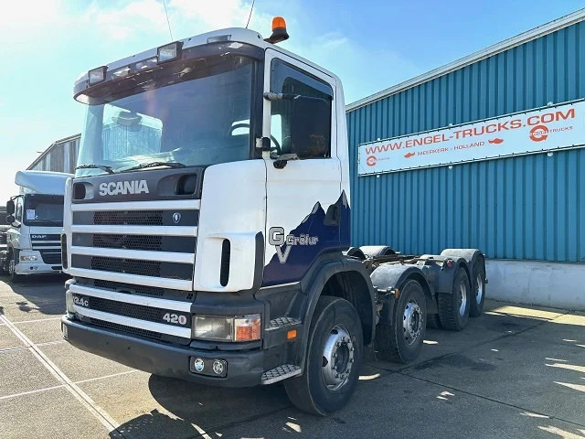 Scania R124-420 C 8x4 FULL STEEL CHASSIS (EURO 3 / FULL STEEL SUSPENSION / REDUCTION AXLES / GRS900 GEARBOX) - Camión chasis: foto 1 Scania R124-420 C 8x4 FULL STEEL CHASSIS (EURO 3 / FULL STEEL SUSPENSION / REDUCTION AXLES / GRS900 GEARBOX) - Camión chasis: foto 1