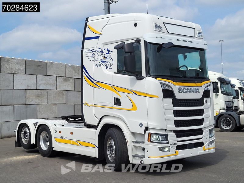 Cabeza tractora Scania S650 S 6X2 Retarder Liftachse Full-Air Leather Alcoa's: foto 17
