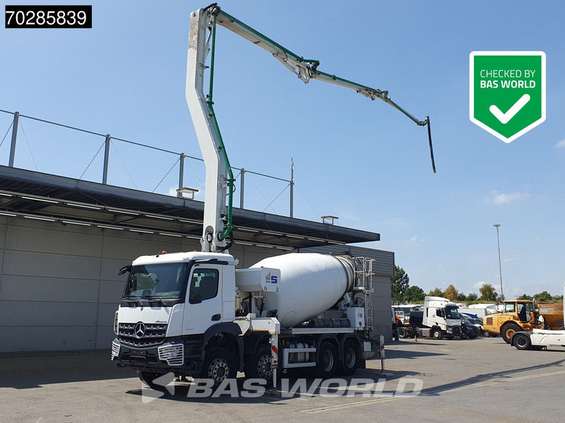 Mercedes-Benz Arocs 3243 8X4 9m3 Sermac Twinstar 4Z28 PUMI Steelsuspension Big-Axle Euro 6 - Camión: foto 1 Mercedes-Benz Arocs 3243 8X4 9m3 Sermac Twinstar 4Z28 PUMI Steelsuspension Big-Axle Euro 6 - Camión: foto 1