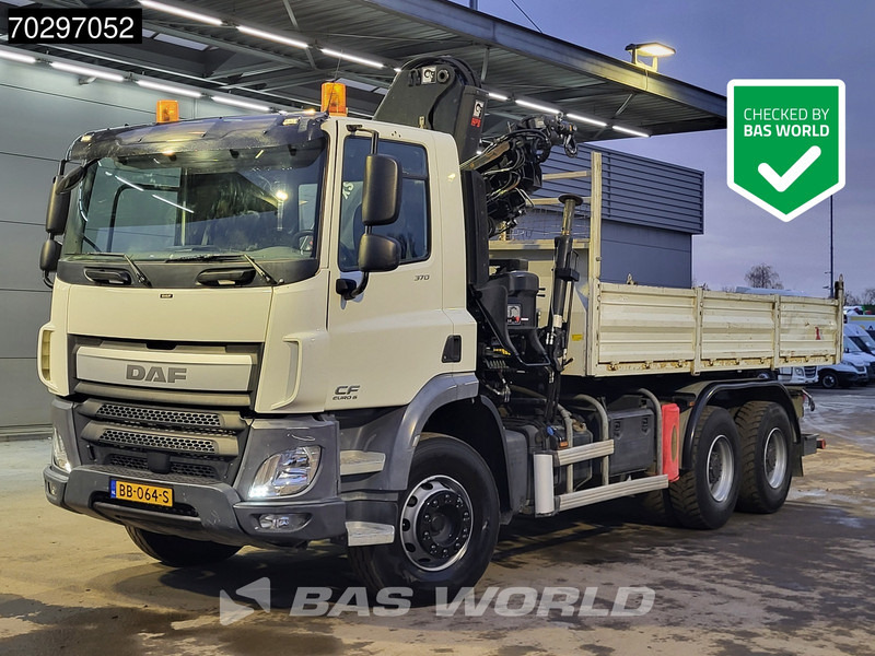 DAF CF 370 CF 6X4 HIAB 144 BS-3 HIDUO Crane Kran 8m3 Tipper Big-Axle Steelsuspension Euro 6 - Camión volquete, Camión grúa: foto 1 DAF CF 370 CF 6X4 HIAB 144 BS-3 HIDUO Crane Kran 8m3 Tipper Big-Axle Steelsuspension Euro 6 - Camión volquete, Camión grúa: foto 1