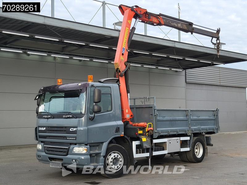 DAF CF75.250 FA75 4X2 Palfinger PK11000 Crane 8m3 tipper Manual Euro 4 - Camión volquete, Camión grúa: foto 1 DAF CF75.250 FA75 4X2 Palfinger PK11000 Crane 8m3 tipper Manual Euro 4 - Camión volquete, Camión grúa: foto 1