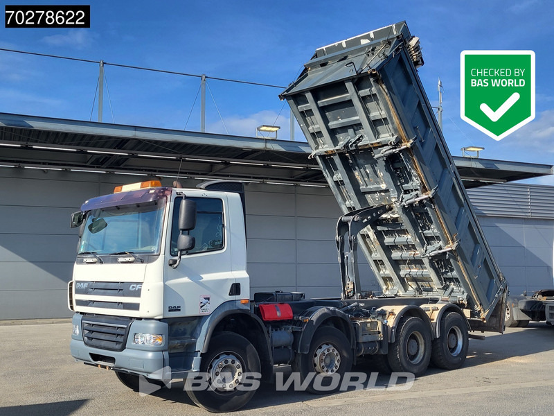 DAF CF85.410 8X4 13m3 Meiller 2-side tipper Big-Axle steel suspension Automatic Euro 4 - Camión volquete: foto 1 DAF CF85.410 8X4 13m3 Meiller 2-side tipper Big-Axle steel suspension Automatic Euro 4 - Camión volquete: foto 1