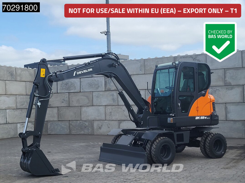Develon DX60 WN ECO-1 A/C - Excavadora de ruedas: foto 1 Develon DX60 WN ECO-1 A/C - Excavadora de ruedas: foto 1