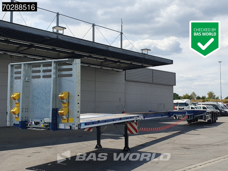 Faymonville MAX210-Z-3AA-13.60-22.5-2.54 3 axles 29M 2x extendable 3x steering axle twistlocks - Semirremolque plataforma/ Caja abierta: foto 1 Faymonville MAX210-Z-3AA-13.60-22.5-2.54 3 axles 29M 2x extendable 3x steering axle twistlocks - Semirremolque plataforma/ Caja abierta: foto 1