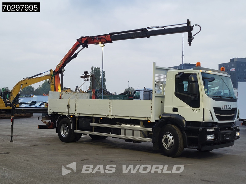 Iveco Stralis 310 Stralis 4X2 Palfinger PK12002 Crane Kran rotator Steelsuspension Automatic Euro 6 - Camión caja abierta, Camión grúa: foto 3 Iveco Stralis 310 Stralis 4X2 Palfinger PK12002 Crane Kran rotator Steelsuspension Automatic Euro 6 - Camión caja abierta, Camión grúa: foto 3