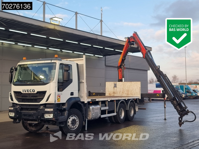 Iveco Trakker 360 6X4 Palfinger PK 18502 SH D Kran Crane Big axle Euro 6 - Camión caja abierta, Camión grúa: foto 1 Iveco Trakker 360 6X4 Palfinger PK 18502 SH D Kran Crane Big axle Euro 6 - Camión caja abierta, Camión grúa: foto 1