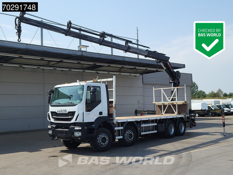 Iveco Trakker 410 8X4 HIAB 211 EP-4 HIDUO Crane Steelsuspension Euro 6 - Camión caja abierta, Camión grúa: foto 1 Iveco Trakker 410 8X4 HIAB 211 EP-4 HIDUO Crane Steelsuspension Euro 6 - Camión caja abierta, Camión grúa: foto 1