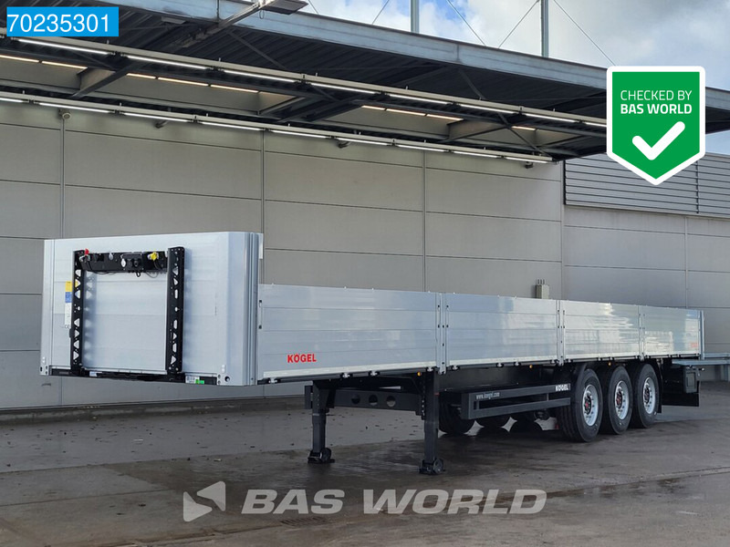 Kögel S24-1 3 axles NEW! Liftachse Side-Boards SAF/BPW Rungentaschen - Semirremolque plataforma/ Caja abierta: foto 1 Kögel S24-1 3 axles NEW! Liftachse Side-Boards SAF/BPW Rungentaschen - Semirremolque plataforma/ Caja abierta: foto 1
