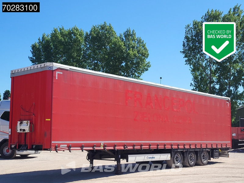 Krone SD 3 axles Liftachse Mega Hubdach - Semirremolque lona: foto 1 Krone SD 3 axles Liftachse Mega Hubdach - Semirremolque lona: foto 1