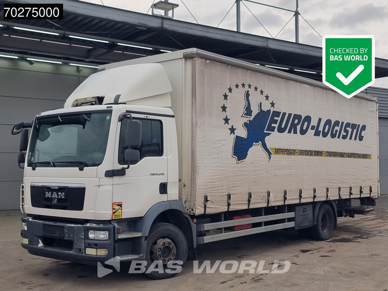MAN TGM 15.250 4X2 15tonner Automatic Retarder Ladebordwand Euro 5 - Camión lona: foto 1 MAN TGM 15.250 4X2 15tonner Automatic Retarder Ladebordwand Euro 5 - Camión lona: foto 1