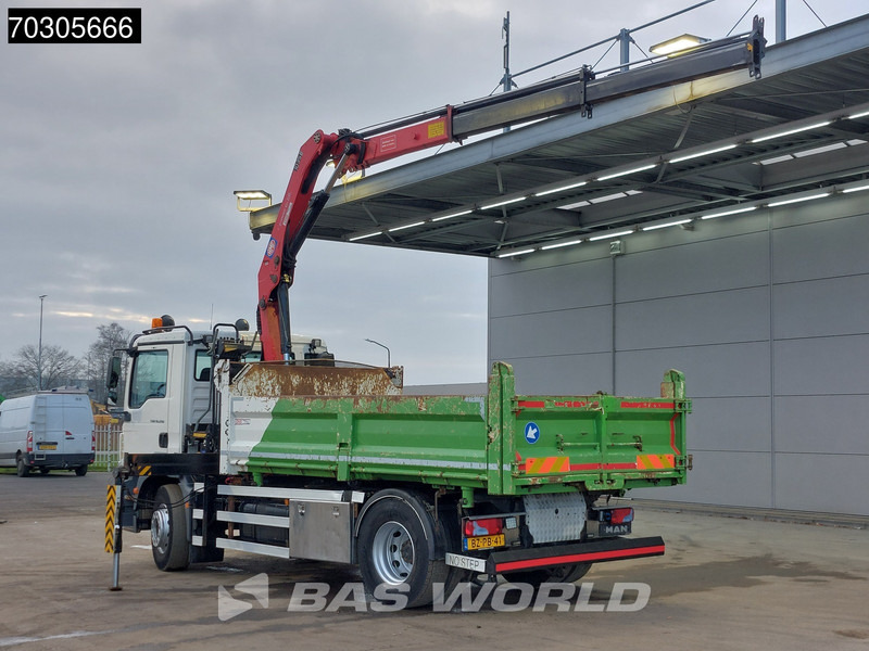 MAN TGM 18.290 4X2 HMF1035-K2 Crane Kran 6m3 3-side tipper Automatic Euro 5 - Camión volquete, Camión grúa: foto 2 MAN TGM 18.290 4X2 HMF1035-K2 Crane Kran 6m3 3-side tipper Automatic Euro 5 - Camión volquete, Camión grúa: foto 2