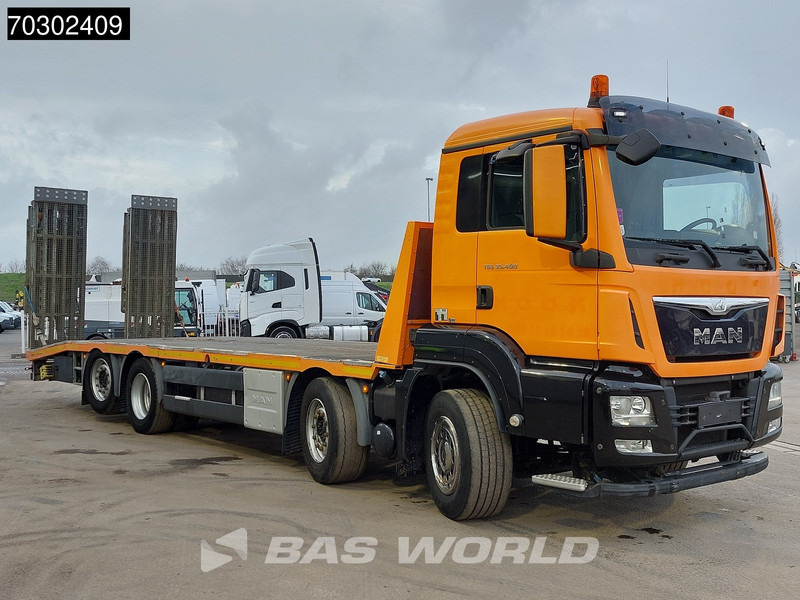 MAN TGS 35.400 8X2 Machine transporter Hydraulic Ramps Winch Lift+Steering Axle Euro 6 - Camión portavehículos: foto 3 MAN TGS 35.400 8X2 Machine transporter Hydraulic Ramps Winch Lift+Steering Axle Euro 6 - Camión portavehículos: foto 3