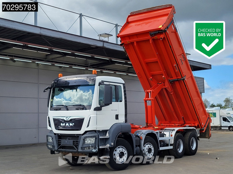 MAN TGS 35.400 8X4 13m3 CIF Bennes 2-side tipper Steel suspension Automatic Euro 6 - Camión volquete: foto 1 MAN TGS 35.400 8X4 13m3 CIF Bennes 2-side tipper Steel suspension Automatic Euro 6 - Camión volquete: foto 1