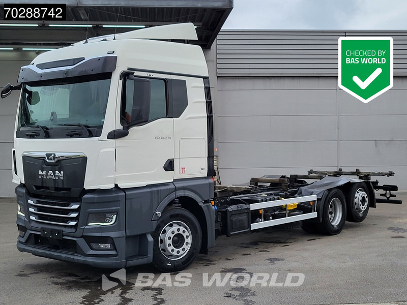 MAN TGX 26.470 6X2 Retarder BDF Standairco Lift-Axle Automatic LED Euro 6 - Camión portacontenedore/ Intercambiable: foto 1 MAN TGX 26.470 6X2 Retarder BDF Standairco Lift-Axle Automatic LED Euro 6 - Camión portacontenedore/ Intercambiable: foto 1