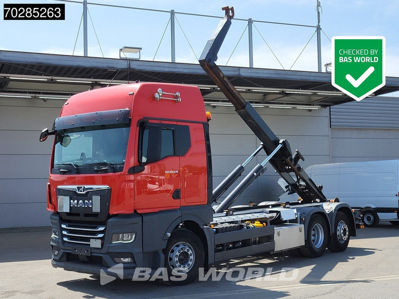 MAN TGX 26.470 TGX 6X2 21 Tonnes VDL hooklift Retarder Lift+Lenkachse ACC Navi Euro 6 - Camión multibasculante: foto 1 MAN TGX 26.470 TGX 6X2 21 Tonnes VDL hooklift Retarder Lift+Lenkachse ACC Navi Euro 6 - Camión multibasculante: foto 1