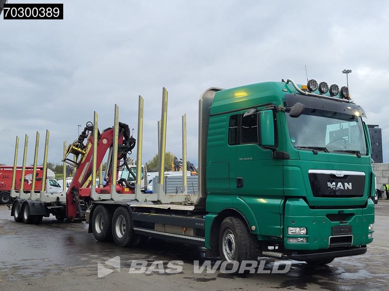 MAN TGX 26.540 6X4 Combi TAJFUN L150Z.96 woodcrane Holztransport Manual Retarder Euro 5 - Camión forestal, Camión grúa: foto 3 MAN TGX 26.540 6X4 Combi TAJFUN L150Z.96 woodcrane Holztransport Manual Retarder Euro 5 - Camión forestal, Camión grúa: foto 3
