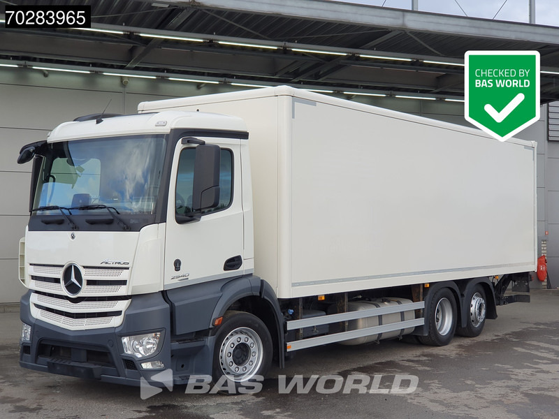 Mercedes-Benz Actros 2540 6X2 1500kg Ladebordwand Steering Axle Automatic Navi Euro 6 - Camión caja cerrada: foto 1 Mercedes-Benz Actros 2540 6X2 1500kg Ladebordwand Steering Axle Automatic Navi Euro 6 - Camión caja cerrada: foto 1