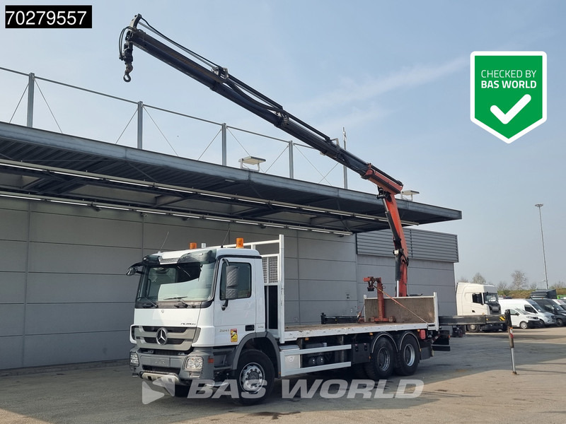 Mercedes-Benz Actros 2641 6X4 Palfinger PK18002-EH Remote Full Steel Euro 5 - Camión caja abierta, Camión grúa: foto 1 Mercedes-Benz Actros 2641 6X4 Palfinger PK18002-EH Remote Full Steel Euro 5 - Camión caja abierta, Camión grúa: foto 1