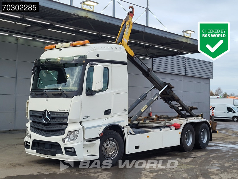Mercedes-Benz Actros 2645 6X2 Palfinger Pallift containersystem Lift-Axle Automatic Euro 6 - Camión multibasculante: foto 1 Mercedes-Benz Actros 2645 6X2 Palfinger Pallift containersystem Lift-Axle Automatic Euro 6 - Camión multibasculante: foto 1