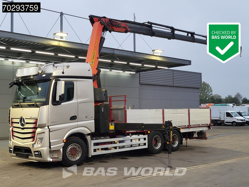 Mercedes-Benz Actros 2653 Actros 6X4 Palfinger PK34002 SH Kran Crane Retarder Xenon Euro 6 - Camión caja abierta, Camión grúa: foto 1 Mercedes-Benz Actros 2653 Actros 6X4 Palfinger PK34002 SH Kran Crane Retarder Xenon Euro 6 - Camión caja abierta, Camión grúa: foto 1