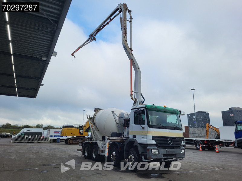 Mercedes-Benz Actros 3241 8X4 7m3 Mecbo Mixer Big-Axle Steelsuspension Pompe+Mixer Autoamtic Euro 3 - Bomba de hormigón: foto 3 Mercedes-Benz Actros 3241 8X4 7m3 Mecbo Mixer Big-Axle Steelsuspension Pompe+Mixer Autoamtic Euro 3 - Bomba de hormigón: foto 3