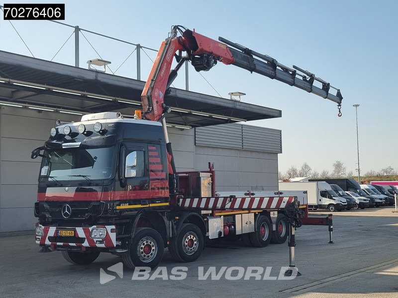 Mercedes-Benz Actros 4146 8X4 FASSI F600AXP.26 Crane Kran NL-Truck Euro 5 - Camión caja abierta, Camión grúa: foto 1 Mercedes-Benz Actros 4146 8X4 FASSI F600AXP.26 Crane Kran NL-Truck Euro 5 - Camión caja abierta, Camión grúa: foto 1