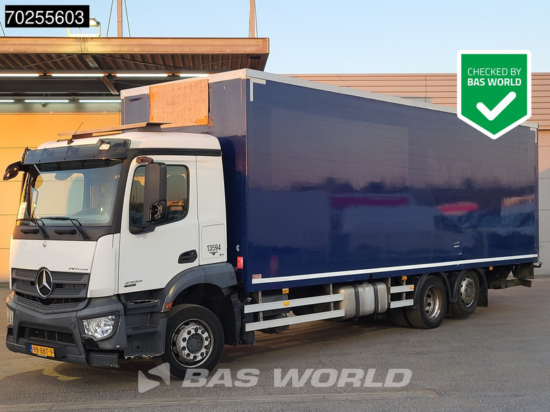 Mercedes-Benz Antos 2533 6X2 26.5t NL-Truck 2000kg Ladebordwand Lift+Steering Axle Automatic EURO6 - Camión caja cerrada: foto 1 Mercedes-Benz Antos 2533 6X2 26.5t NL-Truck 2000kg Ladebordwand Lift+Steering Axle Automatic EURO6 - Camión caja cerrada: foto 1