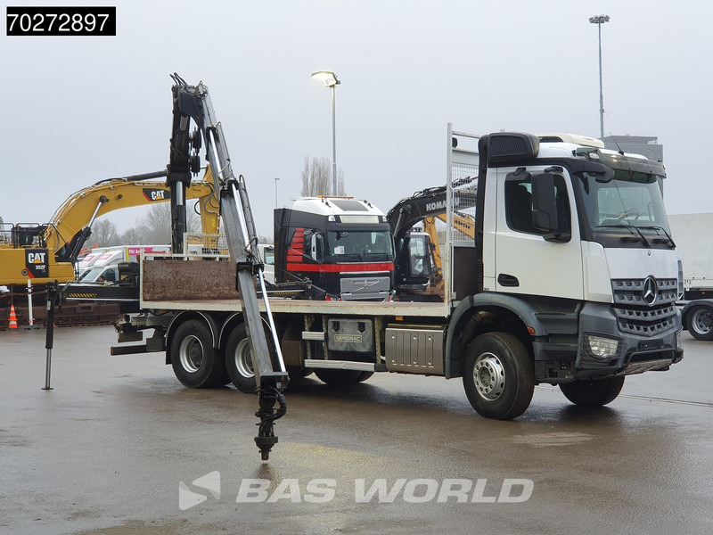 Camión caja abierta, Camión grúa Mercedes-Benz Arocs 2636 6X4 Hiab 144 E-3 Hipro Kran Crane Remote Full Steel Euro 6: foto 9