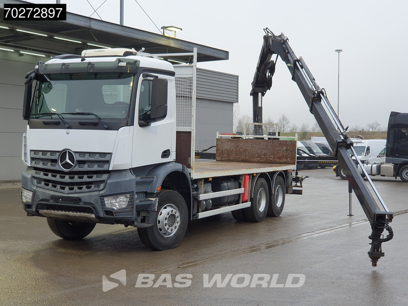 Mercedes-Benz Arocs 2636 6X4 Hiab 144 E-3 Hipro Kran Crane Remote Full Steel Euro 6 - Camión caja abierta, Camión grúa: foto 3 Mercedes-Benz Arocs 2636 6X4 Hiab 144 E-3 Hipro Kran Crane Remote Full Steel Euro 6 - Camión caja abierta, Camión grúa: foto 3