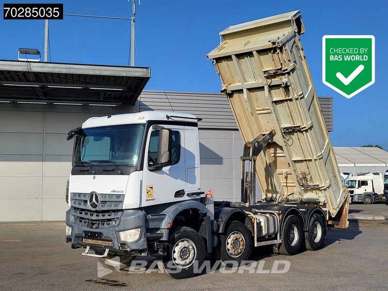 Mercedes-Benz Arocs 3240 8X4 12m3 2-side Tipper Lenkasche Steel Suspension Automatic Big-Axle Euro 6 - Camión volquete: foto 1 Mercedes-Benz Arocs 3240 8X4 12m3 2-side Tipper Lenkasche Steel Suspension Automatic Big-Axle Euro 6 - Camión volquete: foto 1