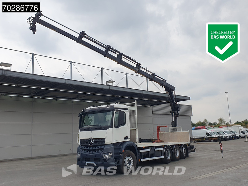 Mercedes-Benz Arocs 3240 8X4 HIAB 211E-6 HIPRO Big-Axle Lift+Steering Navi Euro 6 - Camión caja abierta, Camión grúa: foto 1 Mercedes-Benz Arocs 3240 8X4 HIAB 211E-6 HIPRO Big-Axle Lift+Steering Navi Euro 6 - Camión caja abierta, Camión grúa: foto 1