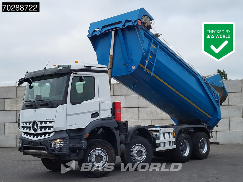 Mercedes-Benz Arocs 3243 8X4 19m3 Benne Tipper Steel suspension Automatic Big-Axle Navi Euro 6 - Camión volquete: foto 1 Mercedes-Benz Arocs 3243 8X4 19m3 Benne Tipper Steel suspension Automatic Big-Axle Navi Euro 6 - Camión volquete: foto 1