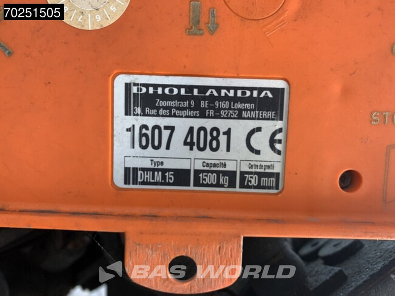 Piezas de recambio D'HOLLANDIA DHLM15 Max. Laadcapaciteit 1.500 kg: foto 8
