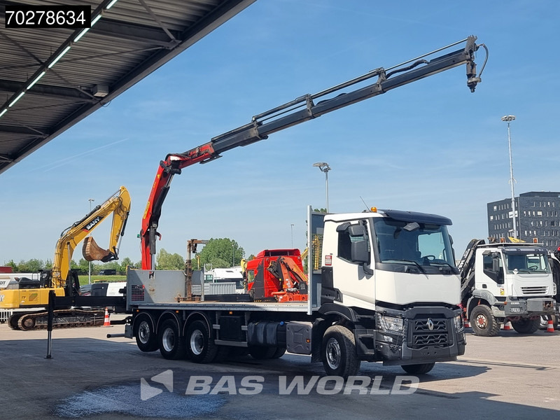 Renault C 480 8X4 Palfinger 24.001 SLD5 Kran Crane Lift-Lenkachse Euro 6 - Camión caja abierta, Camión grúa: foto 3 Renault C 480 8X4 Palfinger 24.001 SLD5 Kran Crane Lift-Lenkachse Euro 6 - Camión caja abierta, Camión grúa: foto 3