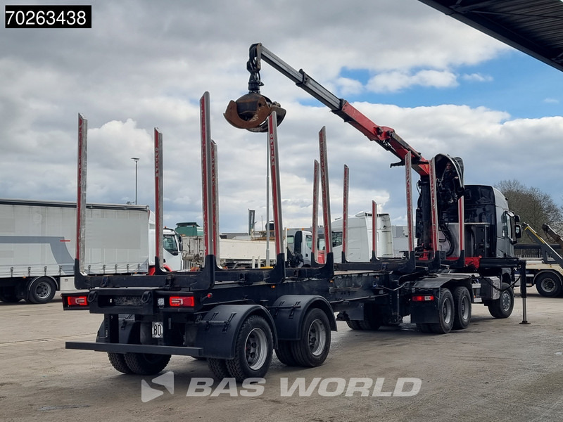 Renault K 520 6X6 Holz Kran Palfinger Q180Z96 6x6 Big-Axle Steelsuspension - Camión forestal, Camión grúa: foto 3 Renault K 520 6X6 Holz Kran Palfinger Q180Z96 6x6 Big-Axle Steelsuspension - Camión forestal, Camión grúa: foto 3