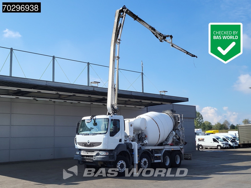 Renault Kerax 410 8X4 Mecbo PUMI 24 Mtr 7m3 mixer Automatic Euro 4 - Bomba de hormigón: foto 1 Renault Kerax 410 8X4 Mecbo PUMI 24 Mtr 7m3 mixer Automatic Euro 4 - Bomba de hormigón: foto 1