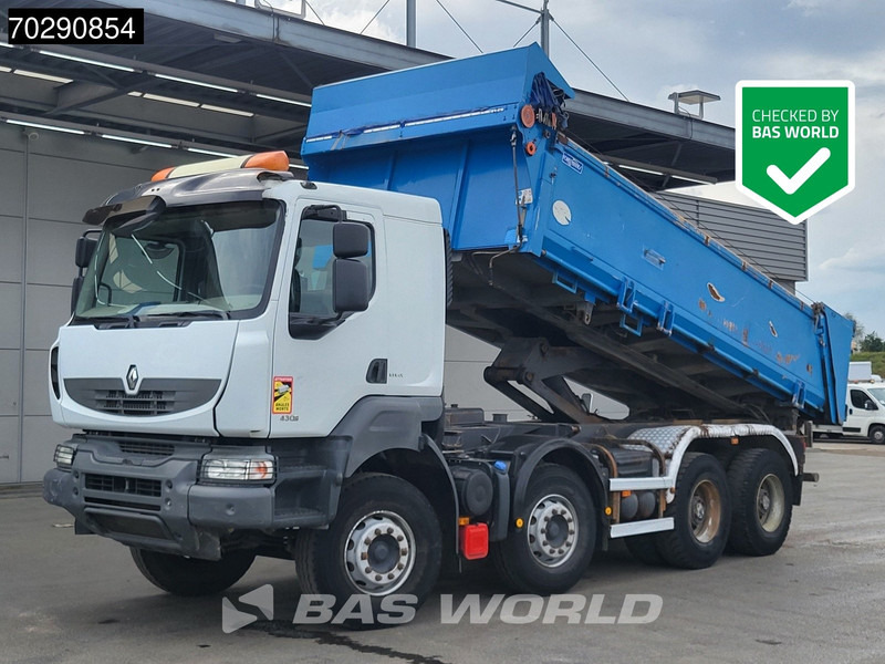 Renault Kerax 430 8X4 15m3 Forez Bennes Tipper 3-sides Steelsuspension Big-Axle Automatic Euro 5 - Camión volquete: foto 1 Renault Kerax 430 8X4 15m3 Forez Bennes Tipper 3-sides Steelsuspension Big-Axle Automatic Euro 5 - Camión volquete: foto 1