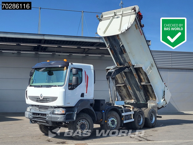 Renault Kerax 430 8X4 16m3 tipper Retarder Big-Axle steel suspension automatic Euro 5 - Camión volquete: foto 1 Renault Kerax 430 8X4 16m3 tipper Retarder Big-Axle steel suspension automatic Euro 5 - Camión volquete: foto 1