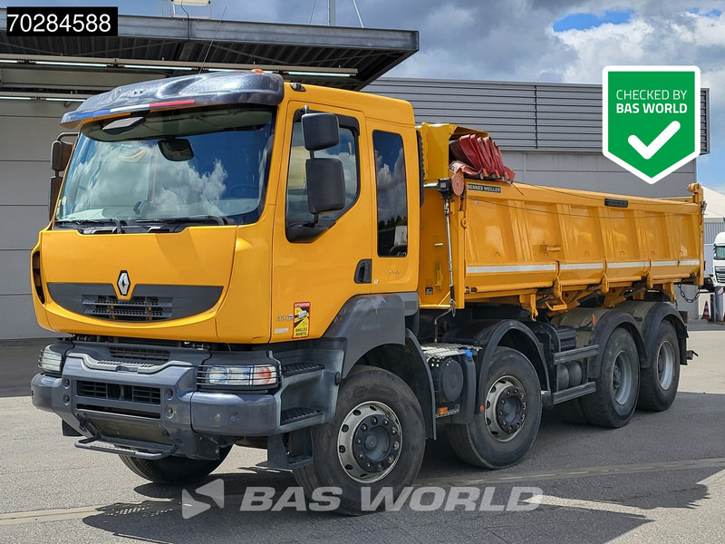 Renault Kerax 480 8X4 13m3 Meiller 2-way tipper Retarder Big-Axle Automatic Euro 5 - Camión volquete: foto 1 Renault Kerax 480 8X4 13m3 Meiller 2-way tipper Retarder Big-Axle Automatic Euro 5 - Camión volquete: foto 1
