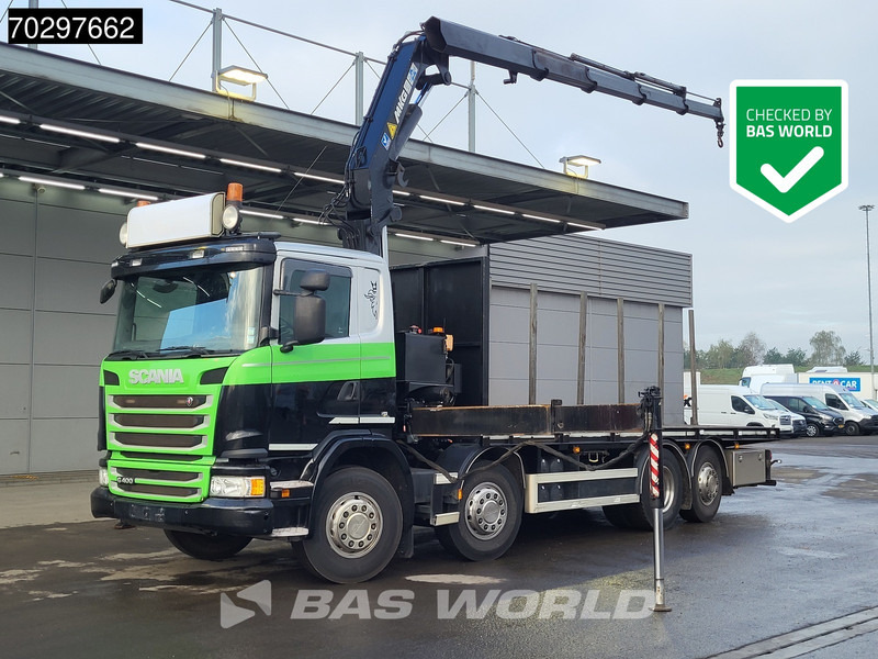 Scania G400 G 8X2 MKG HLK 231 HPA4 Crane Retarder Lift+Steering-Axle Euro 5 - Camión caja abierta, Camión grúa: foto 1 Scania G400 G 8X2 MKG HLK 231 HPA4 Crane Retarder Lift+Steering-Axle Euro 5 - Camión caja abierta, Camión grúa: foto 1
