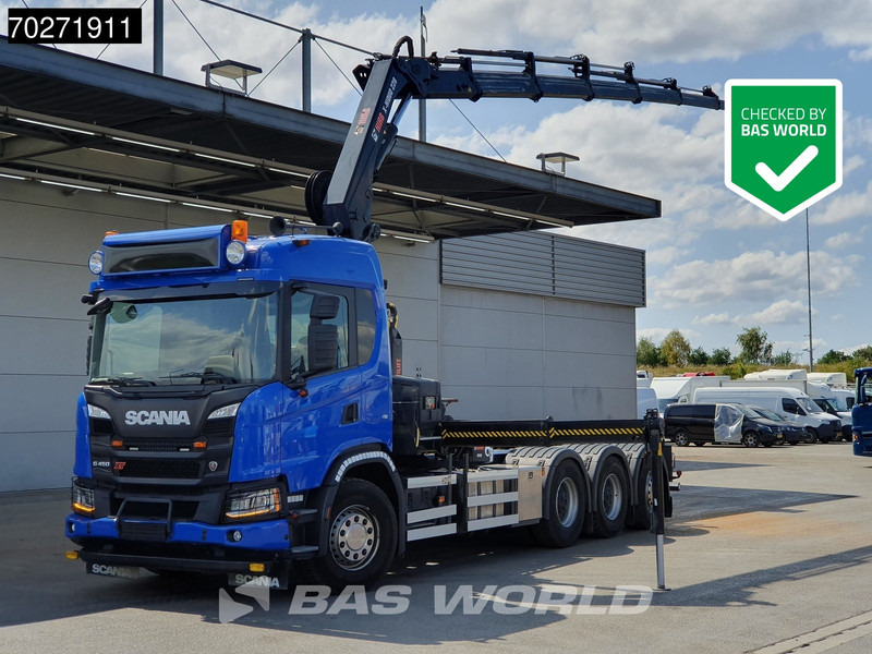 Scania G450 8X4 HIAB X-Hiduo 228 E-6 Crane + 18t Multilift Big-Axle Lift+Lenkachse Euro 6 - Camión multibasculante, Camión grúa: foto 1 Scania G450 8X4 HIAB X-Hiduo 228 E-6 Crane + 18t Multilift Big-Axle Lift+Lenkachse Euro 6 - Camión multibasculante, Camión grúa: foto 1