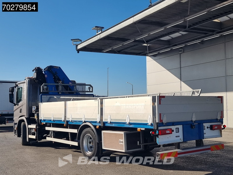 Camión caja abierta, Camión grúa Scania P280 4X2 HMF 1420K-RC Kran Crane Automatic Euro 6: foto 11