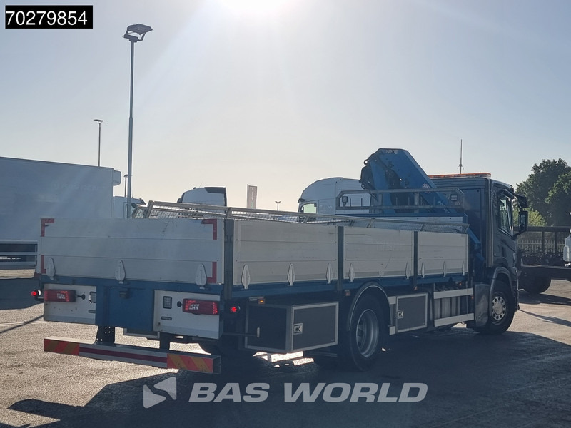 Camión caja abierta, Camión grúa Scania P280 4X2 HMF 1420K-RC Kran Crane Automatic Euro 6: foto 13