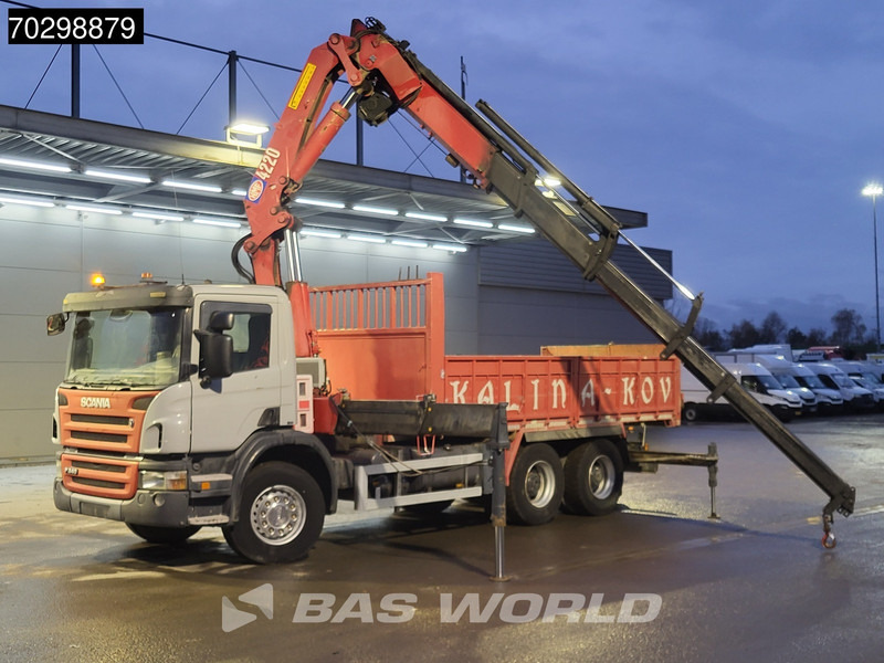 Scania P340 6X4 HMF 4220 K6 Crane Winch Tipper Full Steel Manual Gearbox - Camión volquete, Camión grúa: foto 3 Scania P340 6X4 HMF 4220 K6 Crane Winch Tipper Full Steel Manual Gearbox - Camión volquete, Camión grúa: foto 3