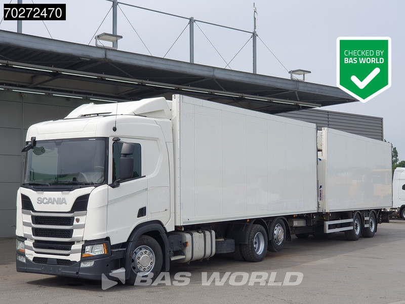 Scania R410 6X2 Carrier Supra 1250 Multi temp Retarder Ladebordwand Liftachse Euro 6 - Camión frigorífico: foto 1 Scania R410 6X2 Carrier Supra 1250 Multi temp Retarder Ladebordwand Liftachse Euro 6 - Camión frigorífico: foto 1