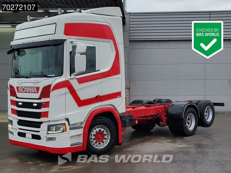Camión chasis Scania R500 6X2 Chassis Retarder ACC Navi Liftachse Automatic Euro 6: foto 1