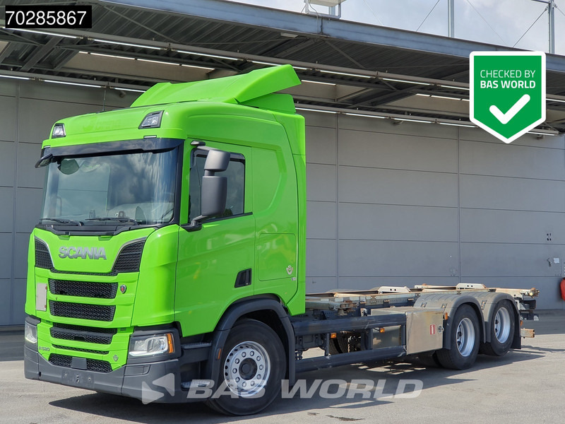 Scania R520 R 6X2 BDF Retarder Lift-axle Automatic LED ACC Euro 6 - Camión portacontenedore/ Intercambiable: foto 1 Scania R520 R 6X2 BDF Retarder Lift-axle Automatic LED ACC Euro 6 - Camión portacontenedore/ Intercambiable: foto 1