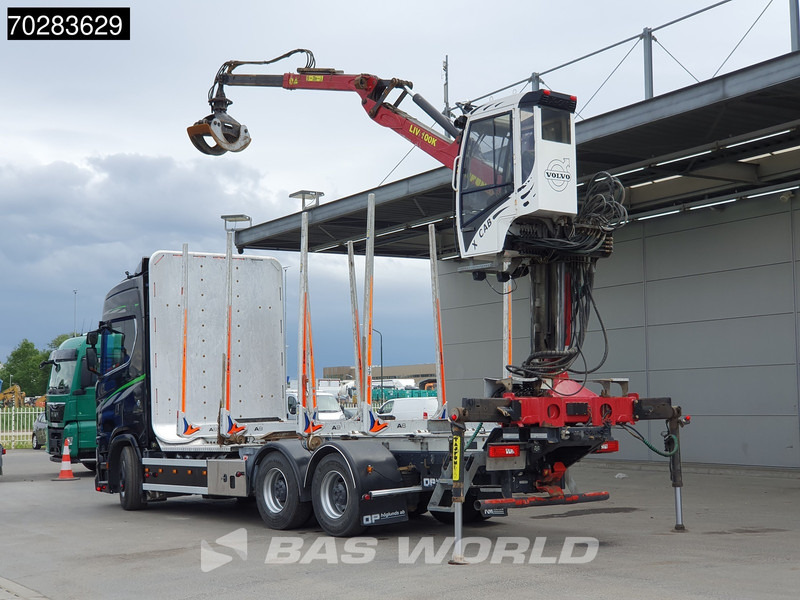 Scania S650 S 6X4 Tajfun LIV100K Kran Holztransport Retarder 3-Pedals Euro 6 - Camión forestal, Camión grúa: foto 2 Scania S650 S 6X4 Tajfun LIV100K Kran Holztransport Retarder 3-Pedals Euro 6 - Camión forestal, Camión grúa: foto 2